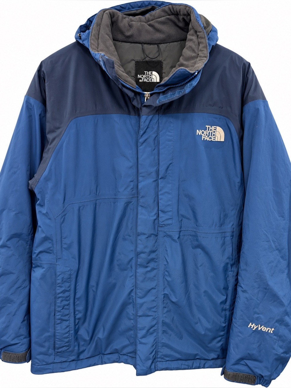 Vintage 2005 The North Face HyVent Jacket Men’s L Two-tone Blue Colorblock Y2K